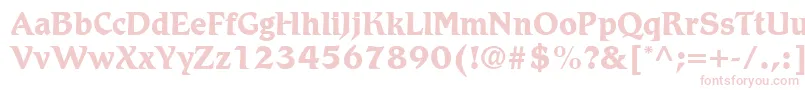 Шрифт RomicLtBold – розовые шрифты