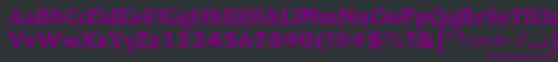 RomicLtBold Font – Purple Fonts on Black Background