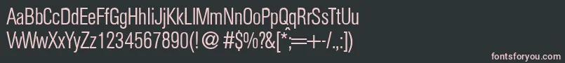 フォントAgentclightNormal – 黒い背景にピンクのフォント