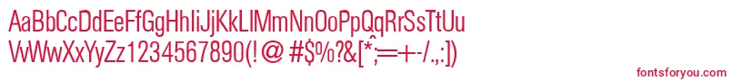 AgentclightNormal Font – Red Fonts on White Background