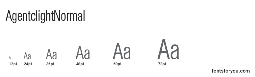 AgentclightNormal Font Sizes
