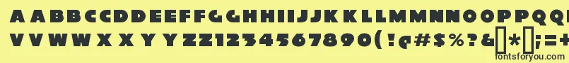 XylitolFront Font – Black Fonts on Yellow Background