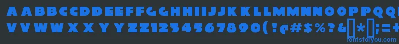 XylitolFront Font – Blue Fonts on Black Background