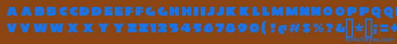 XylitolFront Font – Blue Fonts on Brown Background