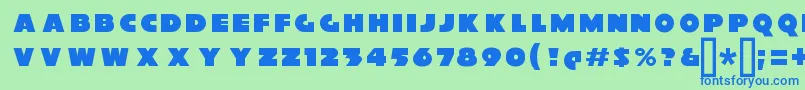 XylitolFront Font – Blue Fonts on Green Background