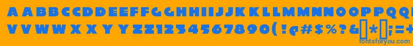 XylitolFront Font – Blue Fonts on Orange Background