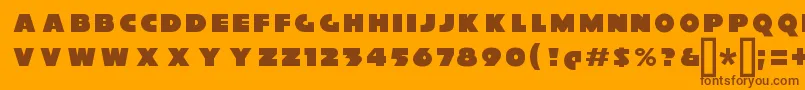 XylitolFront Font – Brown Fonts on Orange Background