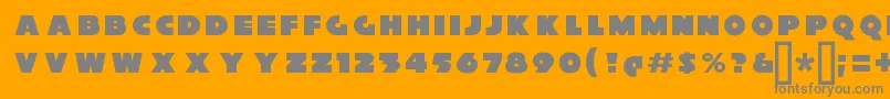 XylitolFront Font – Gray Fonts on Orange Background