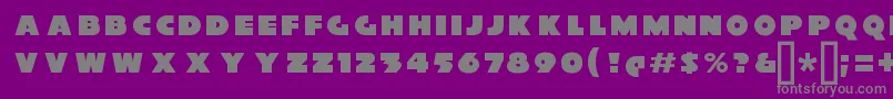 XylitolFront Font – Gray Fonts on Purple Background