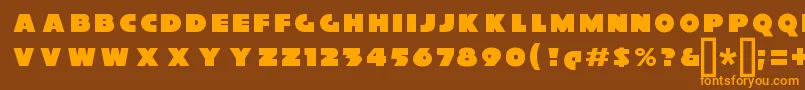 XylitolFront Font – Orange Fonts on Brown Background