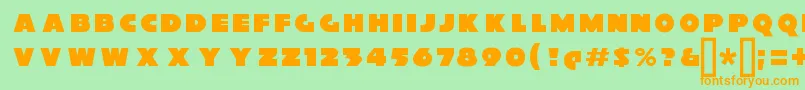 XylitolFront Font – Orange Fonts on Green Background