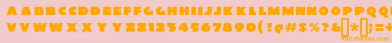 XylitolFront Font – Orange Fonts on Pink Background