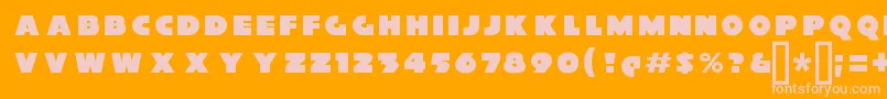 XylitolFront Font – Pink Fonts on Orange Background