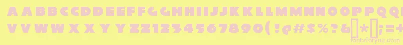 XylitolFront Font – Pink Fonts on Yellow Background