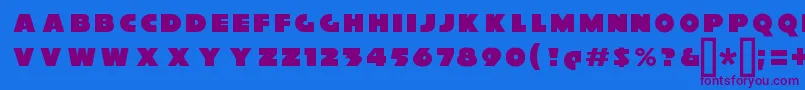XylitolFront Font – Purple Fonts on Blue Background