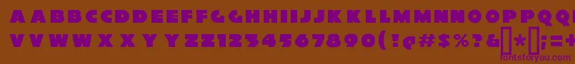 XylitolFront Font – Purple Fonts on Brown Background