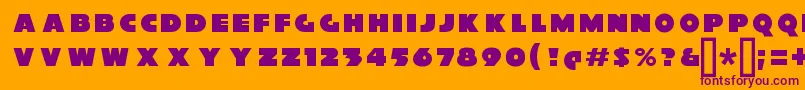 XylitolFront Font – Purple Fonts on Orange Background