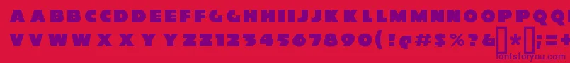 XylitolFront Font – Purple Fonts on Red Background