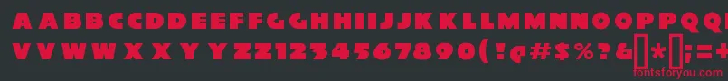 XylitolFront Font – Red Fonts on Black Background