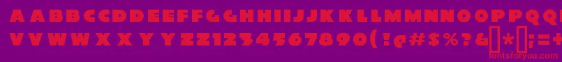 XylitolFront Font – Red Fonts on Purple Background