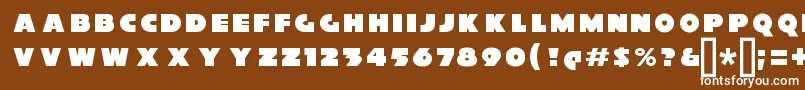 XylitolFront Font – White Fonts on Brown Background