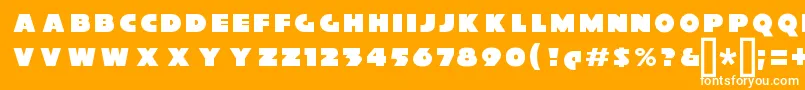 XylitolFront Font – White Fonts on Orange Background