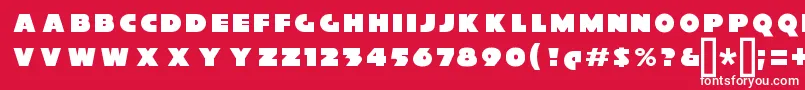 XylitolFront Font – White Fonts on Red Background