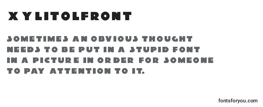 XylitolFront Font