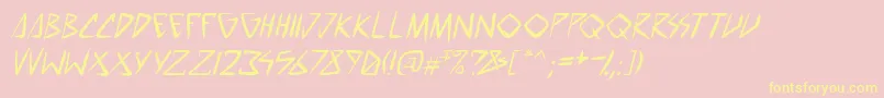 More about SpacePunkPgItal Font SpacePunkPgItal Font – Yellow Fonts on Pink Background