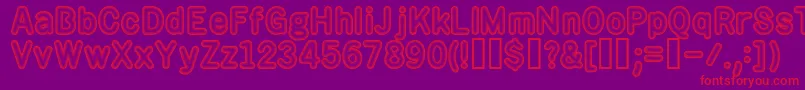 Rotos Font – Red Fonts on Purple Background