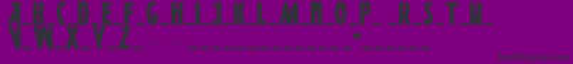 フォントDsposterpen – 紫の背景に黒い文字