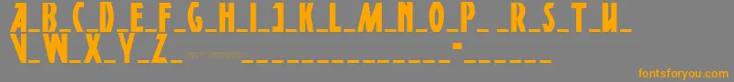 Dsposterpen Font – Orange Fonts on Gray Background