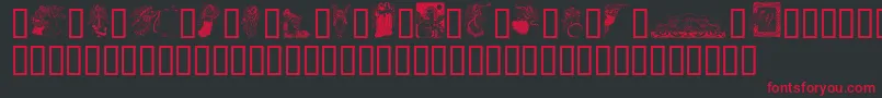 GeAngelsIi Font – Red Fonts on Black Background