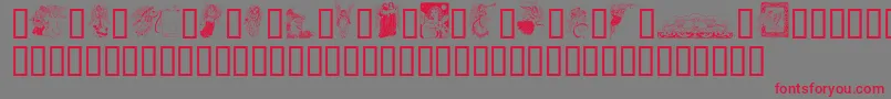 GeAngelsIi Font – Red Fonts on Gray Background