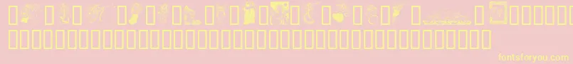 fuente GeAngelsIi – Fuentes Amarillas Sobre Fondo Rosa
