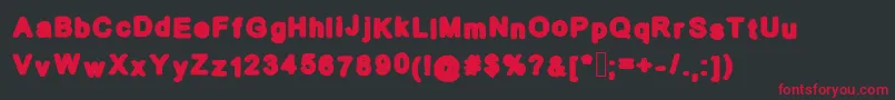 Coolbold Font – Red Fonts on Black Background
