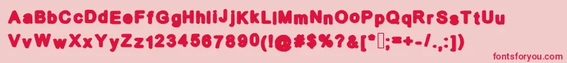 Coolbold Font – Red Fonts on Pink Background