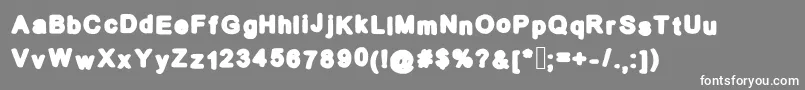 Coolbold Font – White Fonts on Gray Background