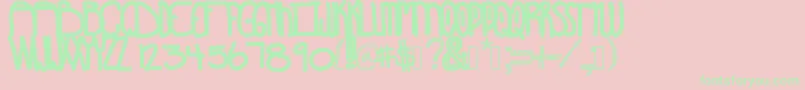 Sunshinescoming Font – Green Fonts on Pink Background