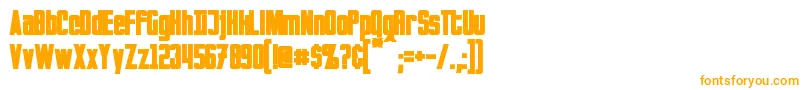 Шрифт InvadersBold – оранжевые шрифты