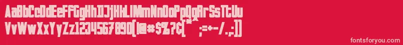 Más sobre la fuente InvadersBold fuente InvadersBold – Fuentes Rosadas Sobre Fondo Rojo