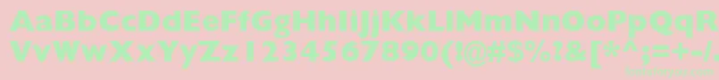 En savoir plus sur la police GillSansMtExtraBold Police GillSansMtExtraBold – polices vertes sur fond rose