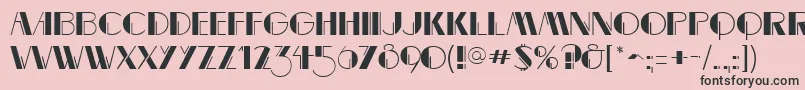 MarqueemieuxRegular Font – Black Fonts on Pink Background