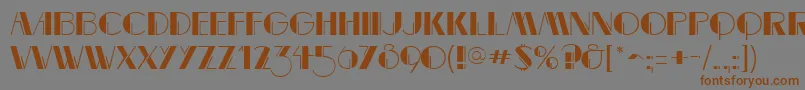 MarqueemieuxRegular Font – Brown Fonts on Gray Background