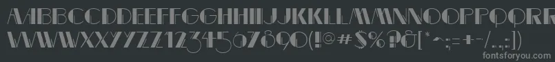 MarqueemieuxRegular Font – Gray Fonts on Black Background