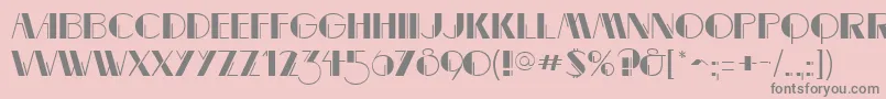 MarqueemieuxRegular Font – Gray Fonts on Pink Background