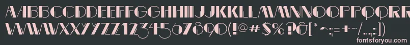MarqueemieuxRegular Font – Pink Fonts on Black Background