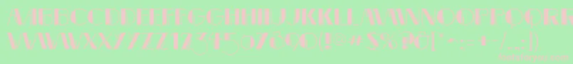 MarqueemieuxRegular Font – Pink Fonts on Green Background