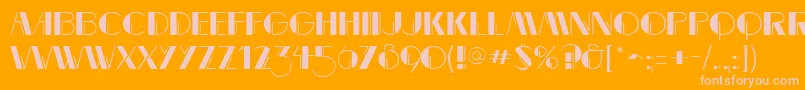 MarqueemieuxRegular Font – Pink Fonts on Orange Background