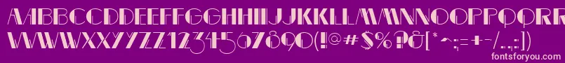 MarqueemieuxRegular Font – Pink Fonts on Purple Background